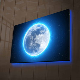 Wallity Lienzo Decorativo Iluminado con LEDs NASA-023 Multicolor